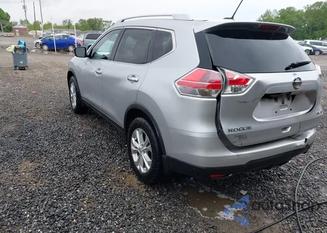 2015 Nissan Rogue Sv z USA, uszkodzony, nr VIN KNMAT2MV0FP548464